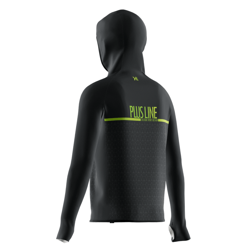 CHAQUETA CORTAVIENTOS IMPERMEABLE CON CAPUCHA PLUS LINE CUSTOM - BRK23