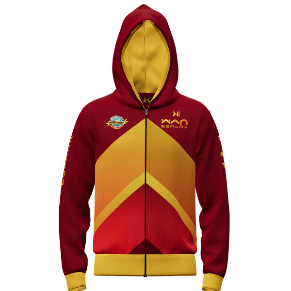 SUDADERA CAPUCHA Y CREMALLERA UNISEX - SPAIN WAO - BRK23