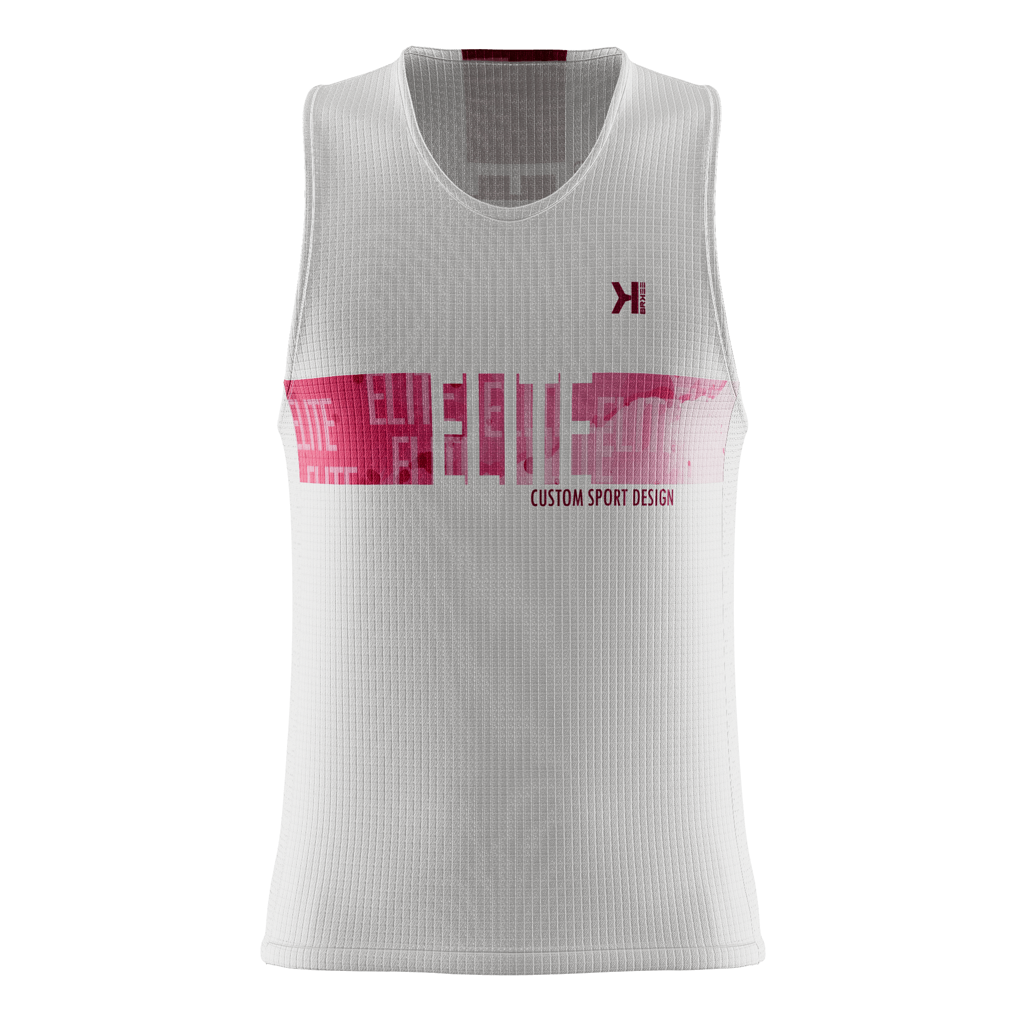 Camiseta tirantes top rosa hombre
